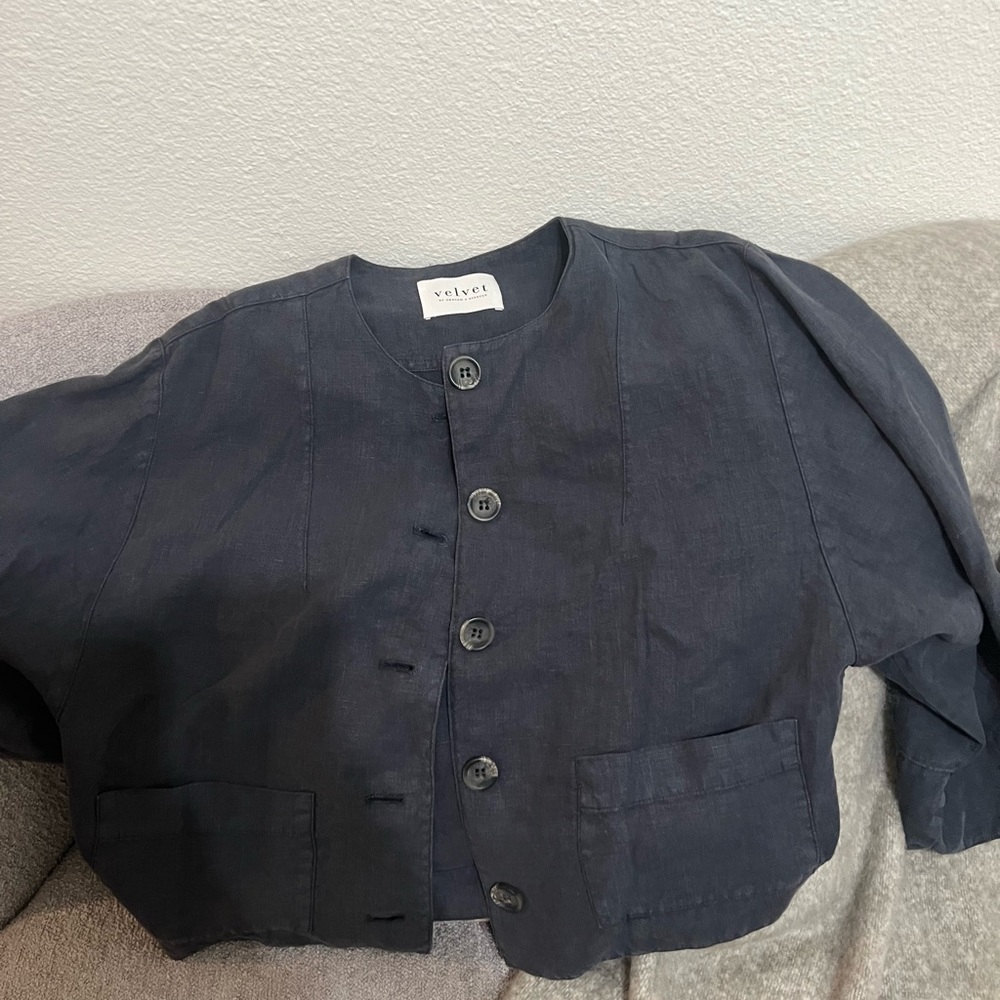 Velvet by Graham and Spencer Brielle Linen Jacket